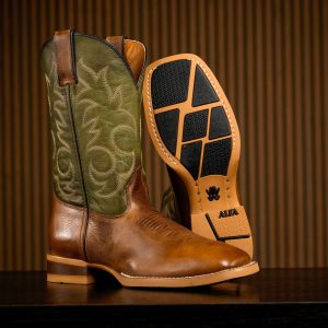 Honey Cowhide – Square Toe