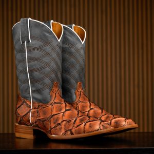 Cognac Pirarucu – Square Toe