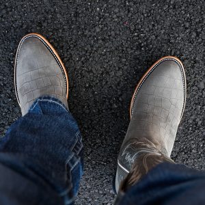 Matte Gray Alligator - J Toe