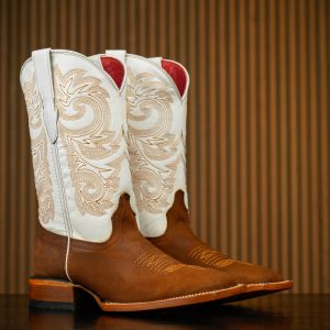 Brown Cowhide – Square Toe