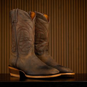 Brown Cowhide –  Square Toe