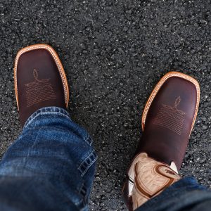 Cherry Cowhide – Arena Square Toe