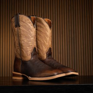 Cognac Cowhide – Square Toe