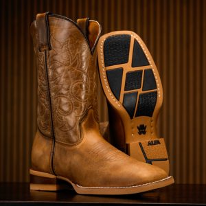 Honey Cowhide – Square Toe