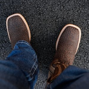 Brown Bull Neck - Arena Square Toe