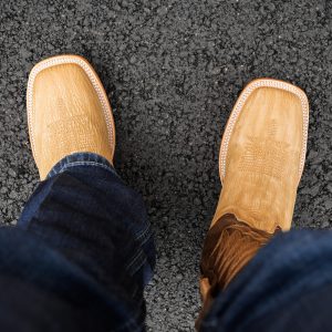Matte Honey Sanded Shark – Arena Square Toe