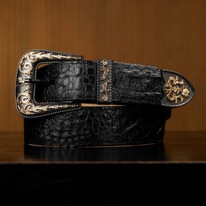 Genuine Black Caiman Belt