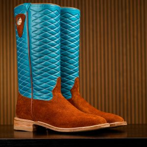 Brown Roughout - Square Toe