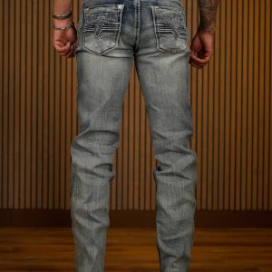 Men's Light Vintage Wash Modern Boot Jeans